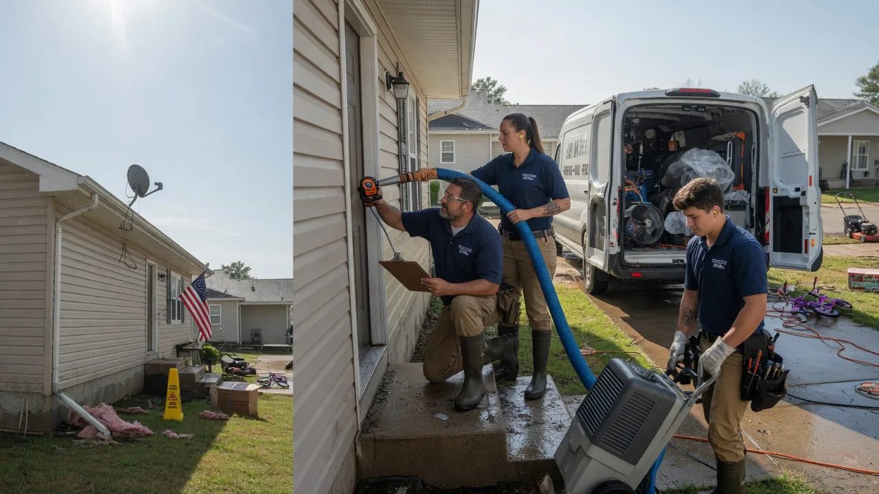Ceiling Water Damage Restoration in Cardington, OH near me